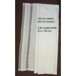 Csipkebetétes lepedő, terítő, ágytakaró, függöny 