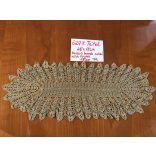 Hosszú kerek cakkú zöld csipke