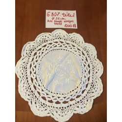 Kis kerek virágos terítő átm: 26 cm