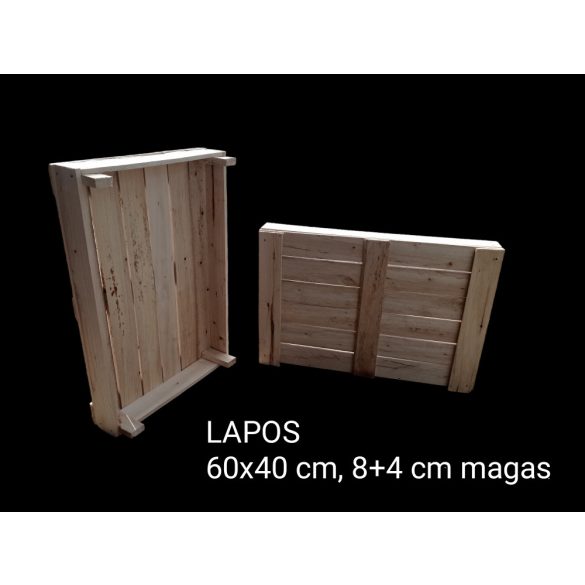 "Lapos" fantázia nevű fa láda