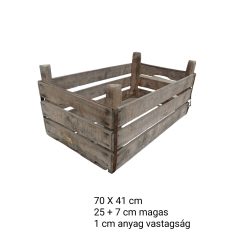   Régi, rusztikus, fémpánttal erősített, masszív faládák, almás láda 
